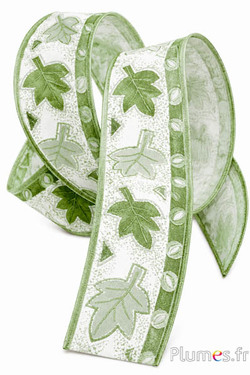 Herfstlint - breedte 40 mm - groen